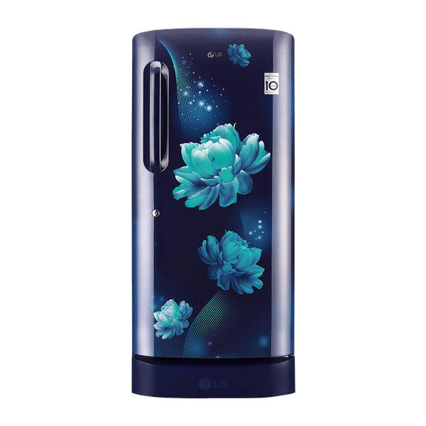 Lg double door store fridge blue colour